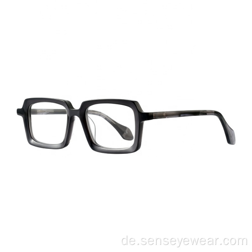 Unisex-Vintage-Kegel-acetat-optische Eyewearrahmen-Gläser